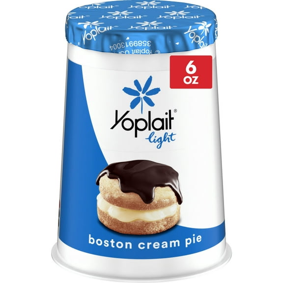 Yoplait Light Boston Cream Pie Fat Free Yogurt, 6 OZ Yogurt Cup