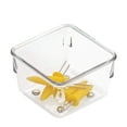 thumbnail image 4 of iDesign Linus Plastic Drawer Organizer, Storage Container for Vanity, Bathroom, Kitchen Drawers, 3" x 3" x 2", Set of 2, Clear, 4 of 6