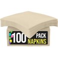 thumbnail image 1 of shiyou-Ivory Paper Napkins Disposable Everyday 100 Pcs 2 Ply Ivory Dinner Napkins Paper Everyday Colored Napkin for Parties Lunch Napkin for Tables Party Supplies & Party Decorations, 1 of 4