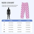 thumbnail image 4 of Lsque Purple And White Polka Dot Print Men's Pajama Pants, Lounge Pant - Comfortable Home Wear,Elastic Waistband, Stylish Design-Large, 4 of 9