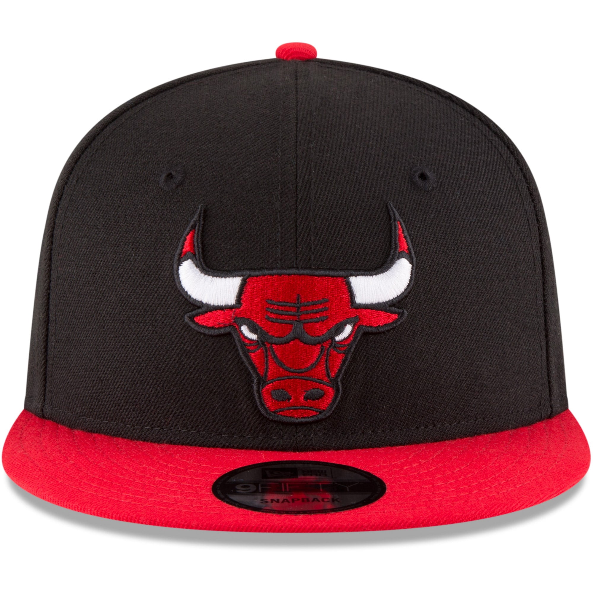 Men's New Era Black/Red Chicago Bulls Two-Tone 9FIFTY Adjustable Hat