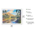 thumbnail image 2 of Lazy Days - Kapiolani Park - Oahu Hawaii - Vintage Hawaiian Travel Poster by Kerne Erickson - Fine Art Matte Paper Print (Unframed) 20x26in, 2 of 4
