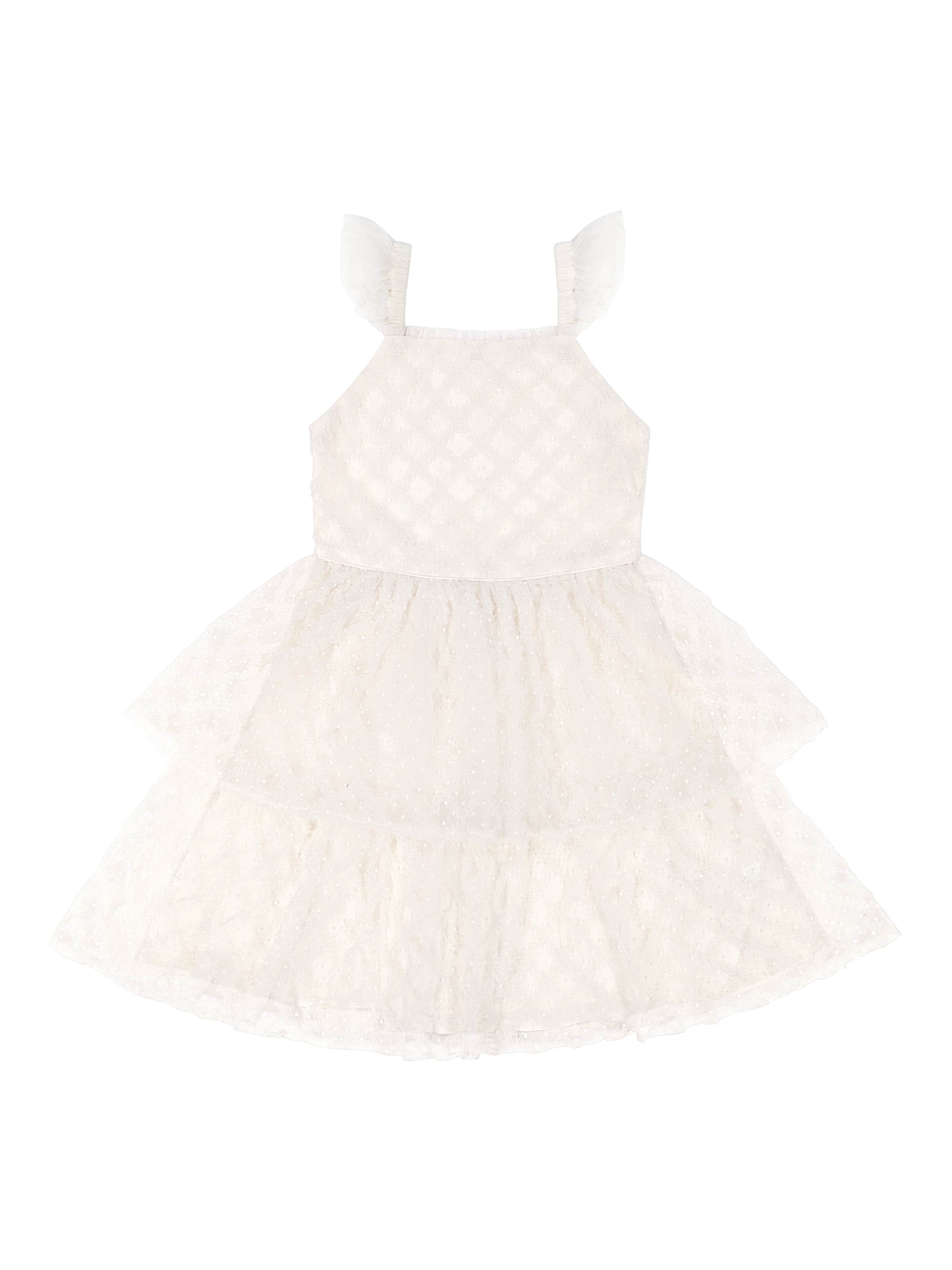 Kensie Girl Sleeveless Soutache Soft Mesh Dress, Sizes 4-16