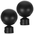 thumbnail image 2 of Black Curtain Rod Finials for 25/28mm Rods, 2 of 5