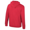 thumbnail image 3 of Men's Colosseum Red Wisconsin Badgers Big & Tall Cap E-Tan Pullover Hoodie, 3 of 3