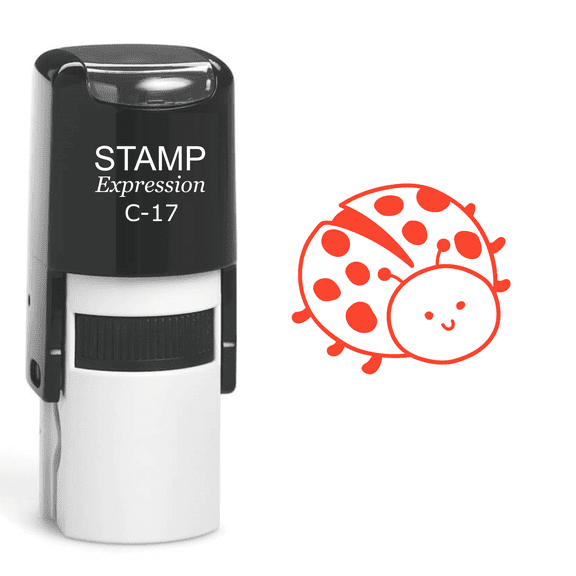 stampexpression - Baby Ladybug Self Inking Rubber Stamp - Red Ink (A-60096)