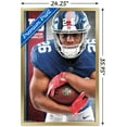 thumbnail image 3 of NFL New York Giants - Saquon Barkley 18 Wall Poster, 22.375" x 34", Framed, 3 of 3