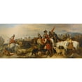 thumbnail image 2 of Richard Ansdell 24x12 Black Ornate Framed Double Matted Museum Art Print Titled: The Death of Sir William Lambton (1847), 2 of 5
