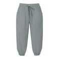thumbnail image 5 of EDFBUYKRS Female Women Pants Casual Work Pants Women Tall Cargo Women Fashion Straight Leg Casual Pants High Waist Sports Loose Pants Xxl, 5 of 5
