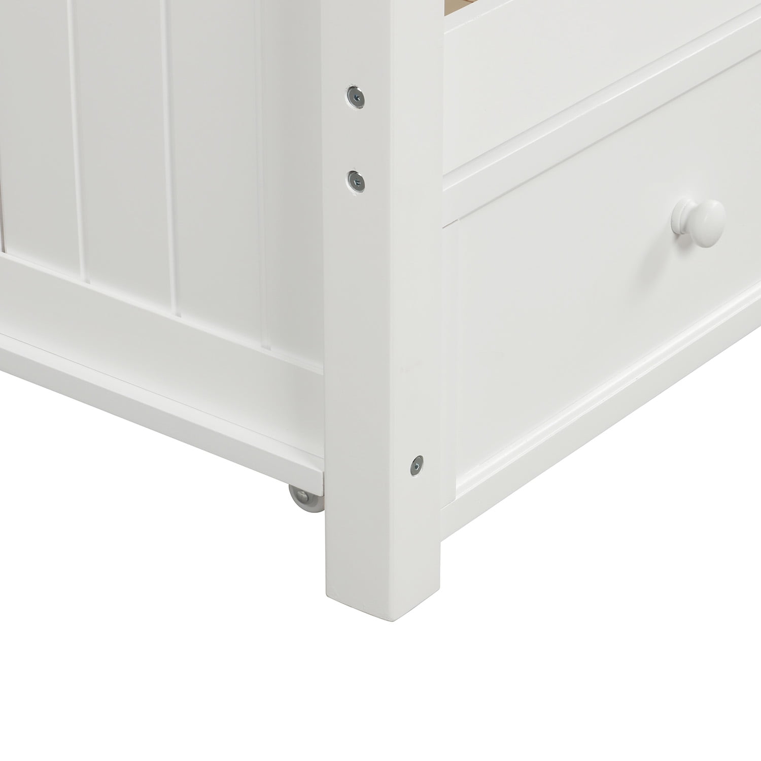 DEALTOPS Wood Daybed with Three Drawers ,Twin Size Daybed,No Box Spring Needed -&nbsp;White
