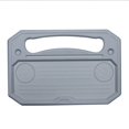 thumbnail image 1 of Bandeja para volante de coche/bandeja para reposacabezas del asiento trasero para comer, beber y escribir, trabajo portátil, escritorio gris para coche, 1 of 5