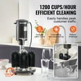 thumbnail image 5 of KFFKFF 5-Brush Vertical Electric Glass Washer Commercial Electric Wine Glass Polisher 1200 Cups/H, 5 of 9