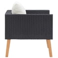 thumbnail image 5 of vidaXL Garden Furniture Set Black, Cream White, 5 of 6