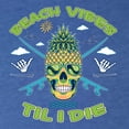 thumbnail image 5 of Wild Bobby Beach Vibes Till Die Men Premium Tri Blend Tee, 5 of 5
