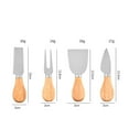 thumbnail image 2 of 4 Pcs Stainless Steel Cheese Knife, 2 of 5