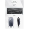 thumbnail image 4 of Kit de Teclado y Ratón Inalámbricos, Teclas Combinadas Bluetooth Recargables de 2,4G para Teclado IOS/Android/, Color Plateado, 4 of 5