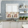 thumbnail image 3 of Curtain Tier and Valance Set 2 Piece Semi Sheer Rod Pocket Valance Small Half Window Tier Curtains Thanksgiving Fall Pumpkin Truck Leaves Plants Valances for Kitchen 2 Tiers(27.5"x36"), 3 of 5