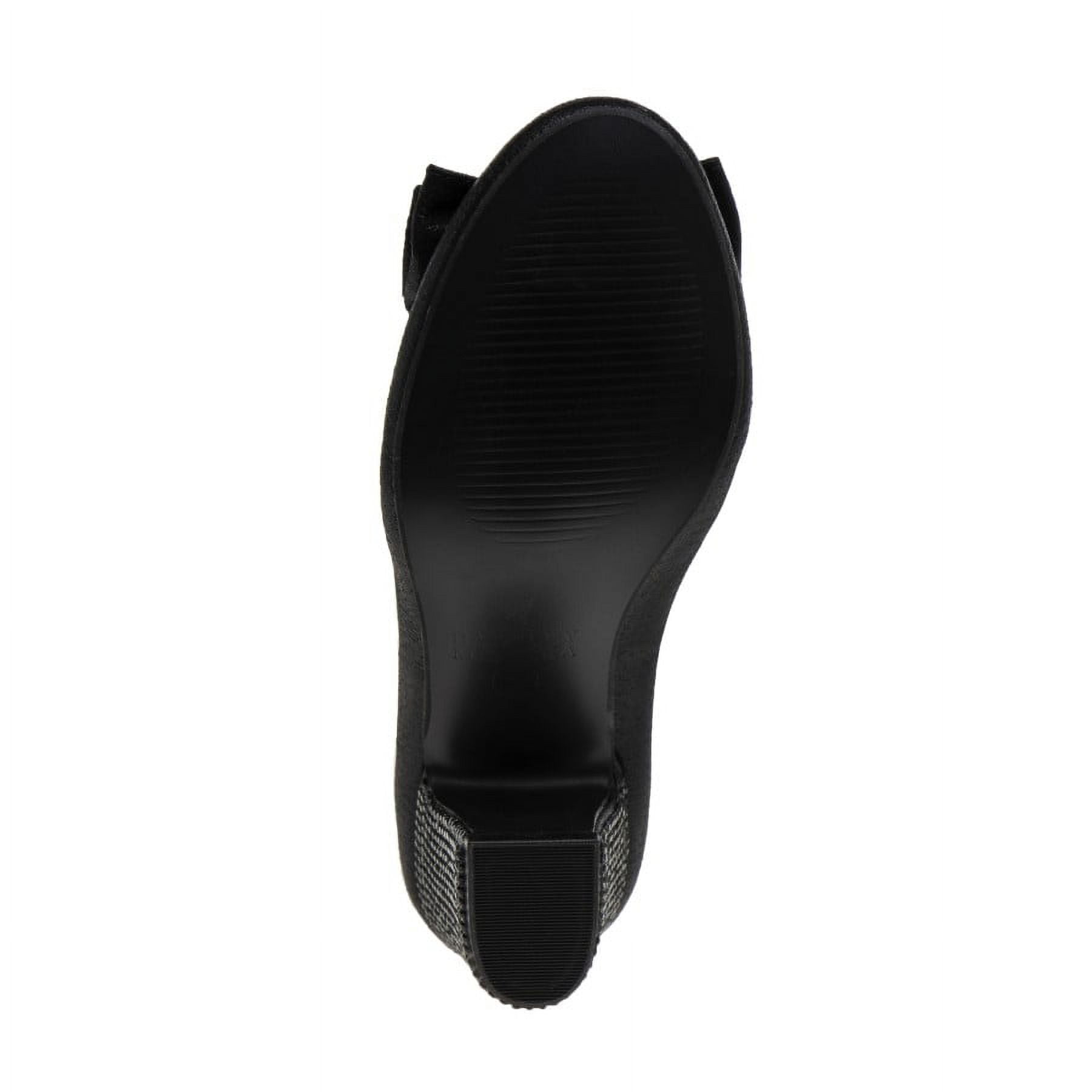 Badgley Mischka Little Kids Girls Medium Heel Dress Pump Shoes - Black , 2