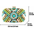 thumbnail image 2 of Mini Beaded Clutch Purses for Women Formal, Wedding Guest Pearl Evening Clutch Bag, Vintage Hardcase Handbag, 2 of 8