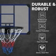 thumbnail image 3 of Wall-Mounted Basketball Hoop 35x24" Shatterproof Backboard Foldable Design Durable Metal Construction All-Weather Mesh for Indoor/Outdoor Home Gym Use, 3 of 6