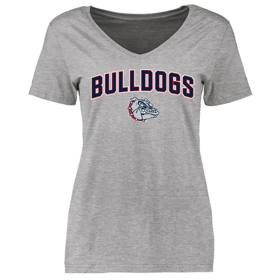 Women's Ash Gonzaga Bulldogs Proud Mascot T-Shirt