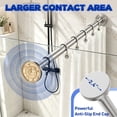 thumbnail image 2 of SUNALLY Shower Curtain Rod, Adjustable 32-75 inch Spring Tension Curtain Rods for Bathroom, No Drilling Rustproof Non-Slip Stainless Steel Rod, Brush Nicke, 2 of 7