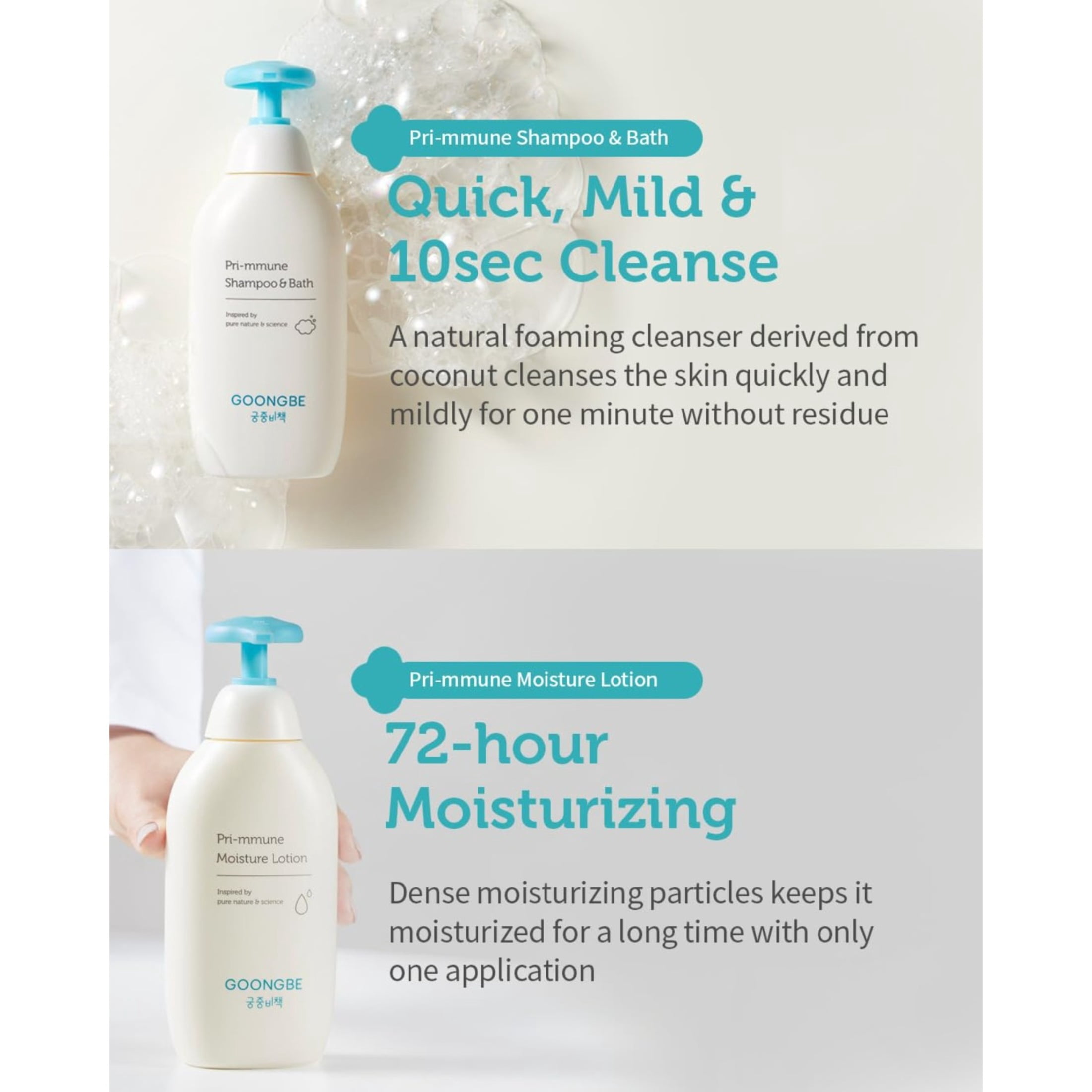 GOONGBE Baby Gift Set 4-piece – Complete Bath & Body Care for Babies