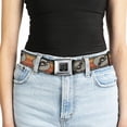 thumbnail image 5 of Buckle-Down Belt, Seatbelt Buckle Belt, Kokopelli Icon Western Tan Brown Reds, Youth 22 to 32 Inches, 5 of 9