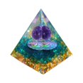 thumbnail image 1 of Piedra De Energía Healing Crystals Amethyst Orgonite Energy Stone Pyramid Escultura Resina (5cm), 1 of 5
