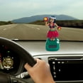 thumbnail image 5 of Car Interior Accessories Solar Powered Dance Figure Dancer Shakes Head Doll Car Decoration Dance Statue for Vehicles, 5 of 8