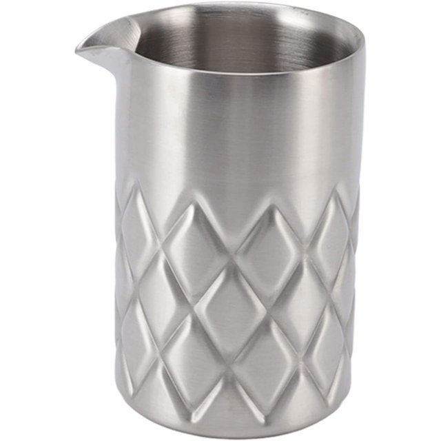 Cocktail Mixing Glass, Stainless Steel Mixing Glass,Double-Walled Bartender, DIY Tools, Wine Mixer(540ml)