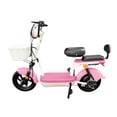 thumbnail image 2 of Moboss Bicicleta Electrica para Adultos Bicimoto Electrica Potencia Maxima del Motor 350 W Bateria 48V 12AH Rosa BS-01 Rosa, 2 of 10