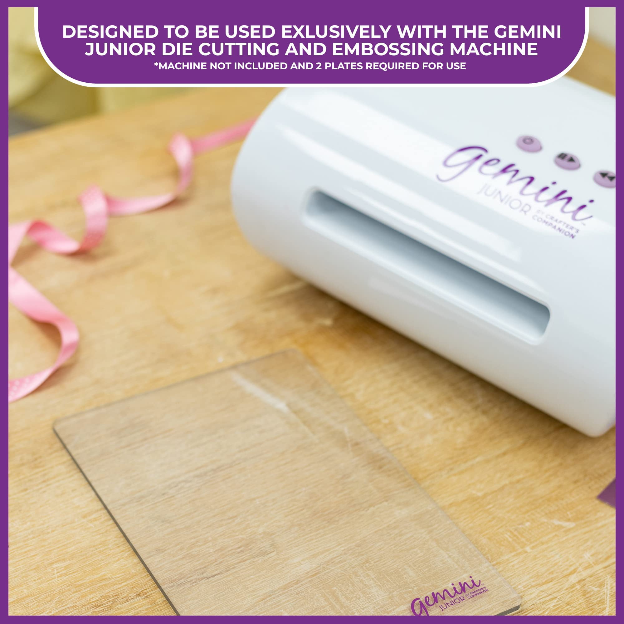 Crafters Companion Gemini Jr Plaque de coupe transparente.  6"x 8.9"