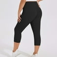 thumbnail image 4 of SwiftWear Women's Plus Size High-Waisted Workout Capri Leggings Tummy Control Yoga Capris with Booty Lifting Running Pants XL-4XL, 4 of 5