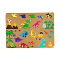 thumbnail image 1 of Tablero de fieltro ocupado, desarrollo sensorial, juguete educativo temprano, juego interactivo, percepción del Color, material didáctico para avión, Dinosaurio, 1 of 8