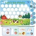 thumbnail image 1 of Tabla de entrenamiento para ir al baño Bright Seed Cars con pegatinas para niños, 1 of 6