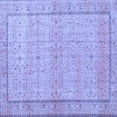 thumbnail image 1 of Ahgly Company Machine Washable Indoor Square Persian Blue Traditional Area Rugs, 8' Square, 1 of 4