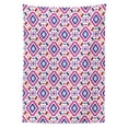 thumbnail image 2 of Tribal Outdoor Tablecloth, Hand Drawn Style Seamless Pattern with Ethnic Mayan Stripes Art Image, Decorative Washable Fabric Picnic Tablecloth, 58 X 104 Inches, Fuchsia Indigo Burgundy, by Ambesonne, 2 of 2