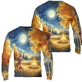 thumbnail image 3 of Hello Fall Vizsla Enjoys Warm Campfire Autumn Night Bright Moon All Over Print 3D Sweatshirt Unisex Merch Vizslas Dog Lover Gifts Idea - 01008, 3 of 6