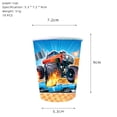 thumbnail image 4 of Blaze Monster Balloons Cartoon Car Happy Birthday Banner decoraciones para fiestas, máquinas de carreras, Racecar SUV Cake Cupcake Toppers Toys, 4 of 5