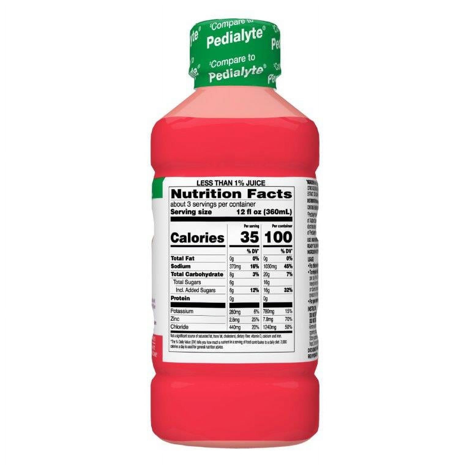 (4 pack) Parent's Choice Electrolyte Solution, Cherry Punch, 33.8 fl oz