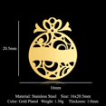 thumbnail image 1 of 5pcs/lot 100% Stainless Steel Christmas Snowflake DIY Charm Pendant Wholesale Jewelry Necklace Making Snowman Log Cabin Gloves, 1 of 4