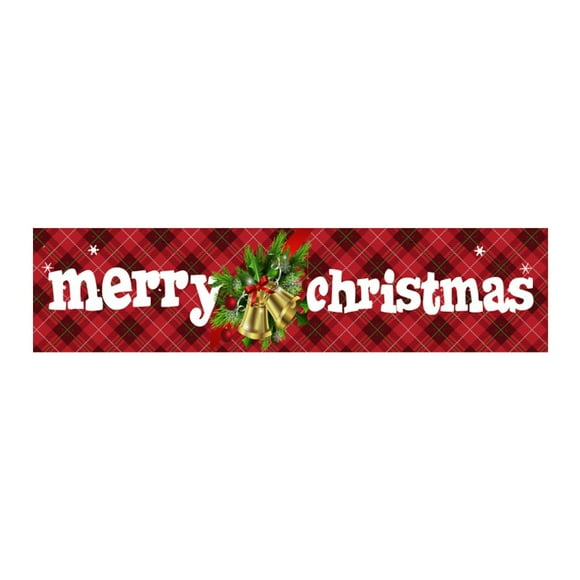 Pancarta decorativa para jardín, pancarta colgante para Nochebuena, pancarta para fiesta de invierno, pancarta para jardín, pancarta colgante para valla exterior, letrero para jardín