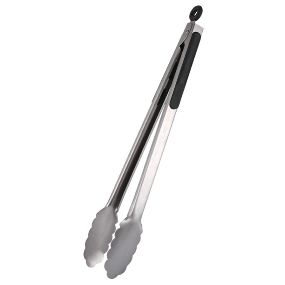 HEMU FASHION Bbq Grilling Tong Salad Serving Food Tong Stainless Steel