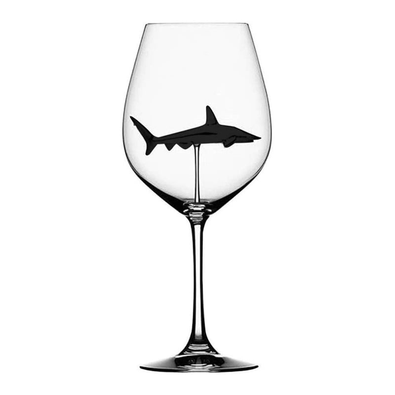 Home The Original Shark Red Wine Glass-Handmade Crystal For Party Glass O3T2