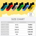 thumbnail image 6 of 12 Pairs Boys Socks，Children's Sports Socks Comfortable and Breathable for Kids 1-14 Years, 6 of 7