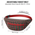 thumbnail image 3 of Fanny Pack Multicolor Christmas Pattern Waist Pack Bag,Running Cross Bag,Waterproof Large Fanny Packs for Women Men for Travel Running Hiking Cycling, 3 of 6