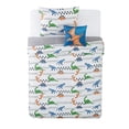 thumbnail image 4 of My World Dino Tracks Multi Polyester 3-Piece Twin Comforter Set, Dinosaurs Themed, for Kids, Oeko-TEX Certified, 4 of 6
