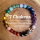 thumbnail image 1 of Pulsera de cristal para los hombres y las mujeres de piedra de cuerda elástica de cuentas pulsera natural de piedras preciosas de la energía de joyería para el uso diario, 1 of 6