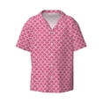 thumbnail image 3 of Goofa Fish Scales Printed Men's Casual Short-sleeved Shirt,Lightweight Breathable Button-down,Summer Casual men's top,Versatile Fashion shirt-Small, 3 of 7